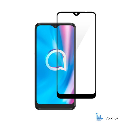 Захисне скло 2E Basic для Alcatel  1SE (5030D) , 2.5D FCFG, black border