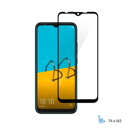 Захисне скло  2E Basic для TECNO Spark 6 Go (KE5/KE5j) , 2.5D FCFG, black border