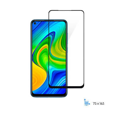 Захисне скло 2E Basic для Xiaomi Redmi Note 9, 2.5D FCFG, black border