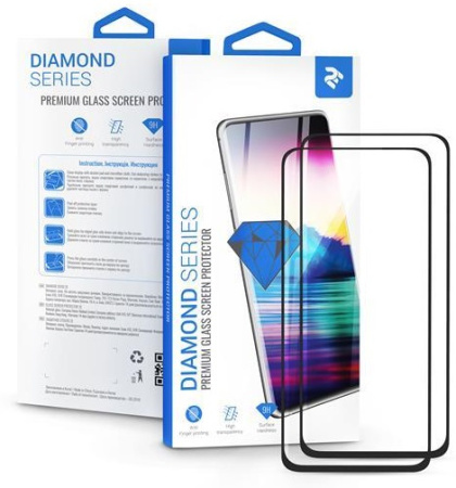 Комплект 2 в 1 захисне скло 2E для Huawei P Smart S, 2.5D FCFG, black border