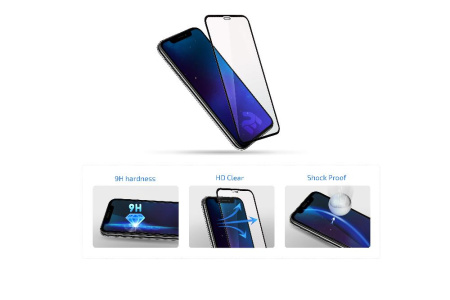 Захисне скло 2E Basicдля Huawei P40 lite, 2.5D FCFG, black border