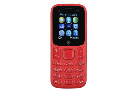 Мобільний телефон 2E E180 2019 Dual SIM Red