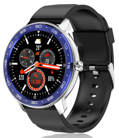 Смарт-годинник 2E Alpha X 46 mm Silver-Blue