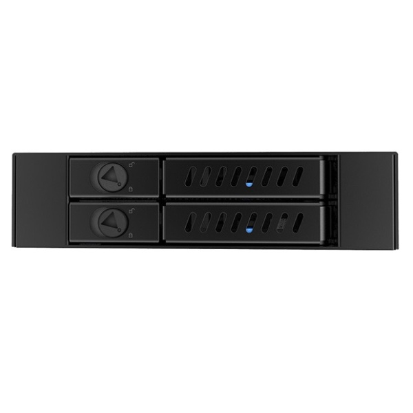 Отсек для накопителя CHIEFTEC Backplane CMR-225, 2x2.5" HDD/SSD, 1x3.5" EXT Slot, SATA, черный