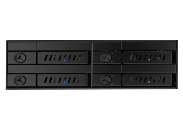 Отсек для накопителя CHIEFTEC Backplane CMR-425, 4x2.5" HDD/SSD, 1x5.25" EXT Slot, SATA, черный