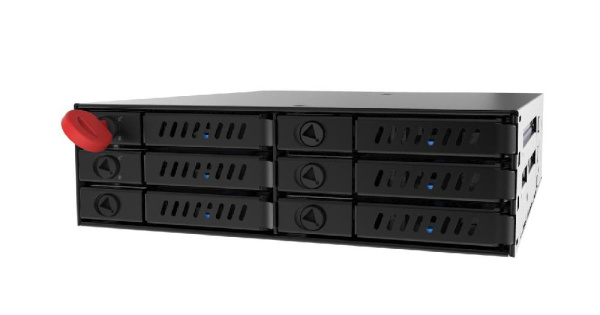 Отсек для накопителя CHIEFTEC Backplane CMR-625, 6x2.5" HDD/SSD, 1x5.25" EXT Slot, SATA, черный