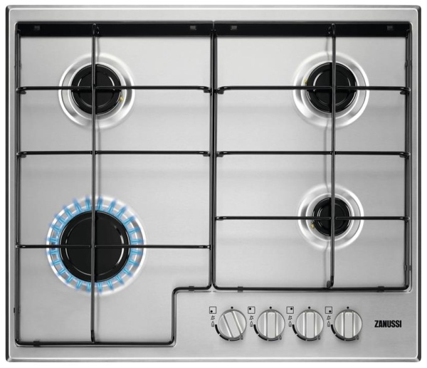 Варочная поверхность Zanussi газовая, 60см, нерж