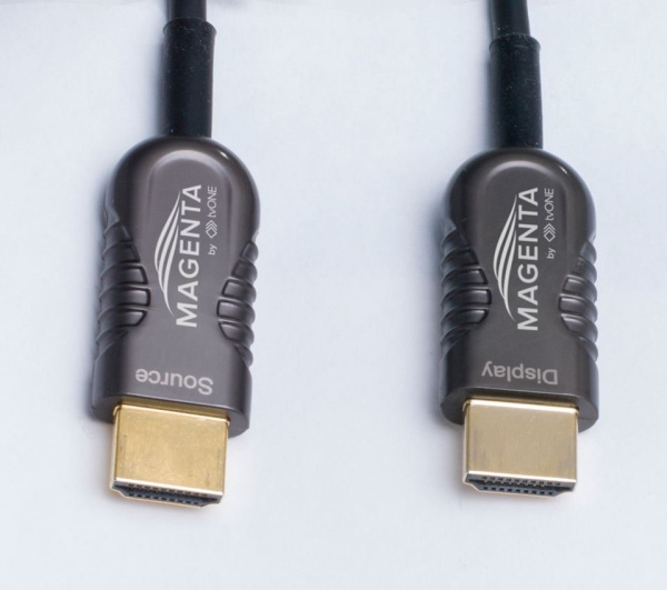 Кабель HDMI TvOne AOC-661 70 м 4к 60Гц 4:4:4 AM/AM Gold Активный Оптический Черный