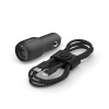 Автомобільний ЗП Belkin Car Charger 20W PD, USB-C - Lightning, 1.2m, black