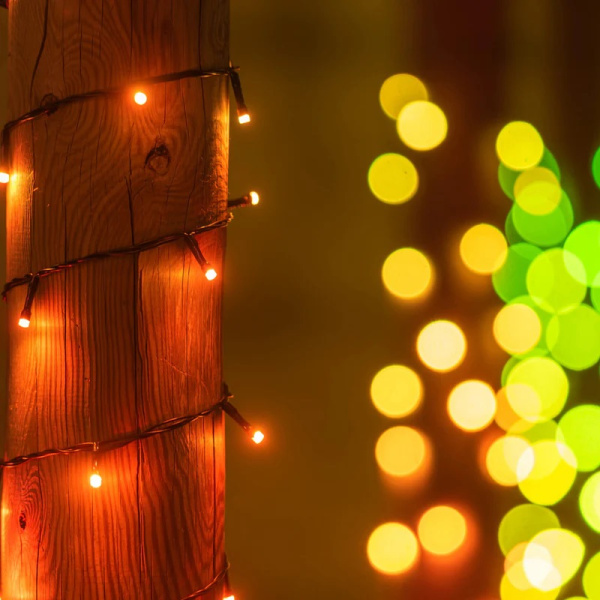 Smart LED Гирлянда Twinkly Strings RGBW 600, Gen II, IP44, длина 48м, кабель черный