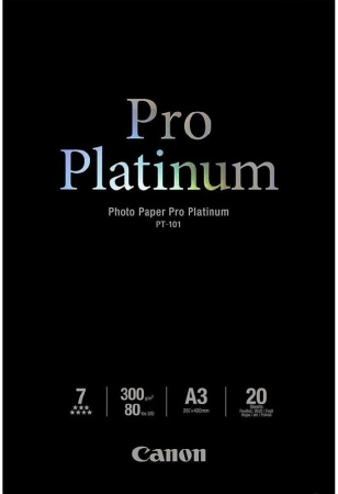 Папiр Canon A3+ Pro Platinum Photo Paper PT-101, 20л