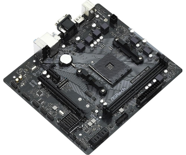Материнская плата ASRock B550M-HVS SE sAM4 B550 2xDDR4 M.2 HDMI mATX