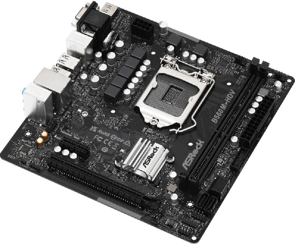 Материнская плата ASRock B560M-HDV R3.0 s1200 B560 2xDDR4 HDMI DVI mATX
