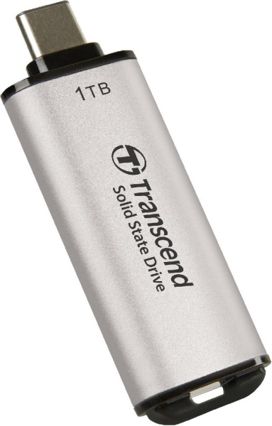 Портативный SSD Transcend 1TB USB 3.1 Gen 2 Type-C ESD300 Silver
