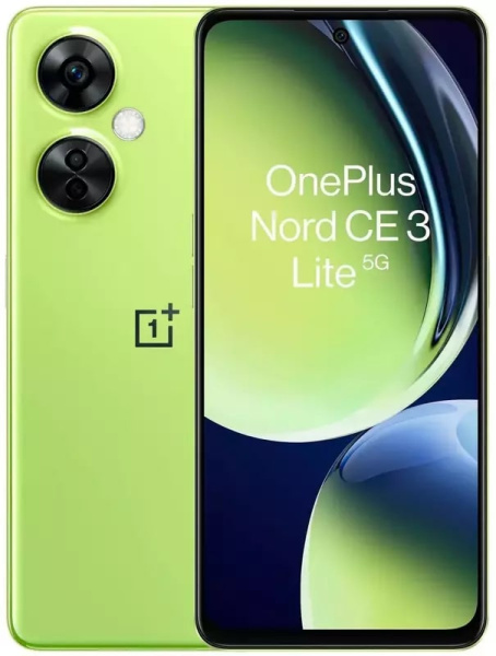 Смартфон OnePlus Nord CE 3 Lite 5G (CPH2465) 6.72" 8/128GB, 2SIM, 5000mAh, Pastel Lime