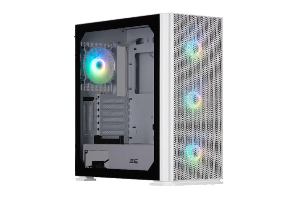Корпус 2E GAMING Vertex GI01W без БЖ 2xUSB3.0, 1xUSBType-C, 3x140мм ARGB, 1x120мм ARGB, VGA 380мм, LCS ready, контролер з пультом, TG Side Panel, EATX, білий