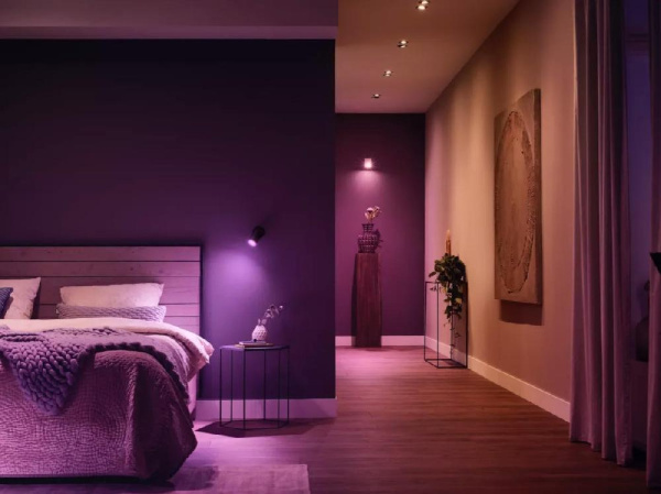 Лампа умная Philips Hue GU10, 5.7W(50Вт), 2000K-6500K, RGB, ZigBee, Bluetooth, диммирование, 2шт