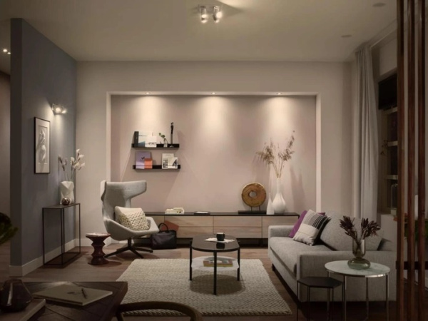 Лампа умная Philips Hue GU10, 5W(50Вт), 2200K-6500K, Tunable white, ZigBee, Bluetooth, диммирование, 3шт