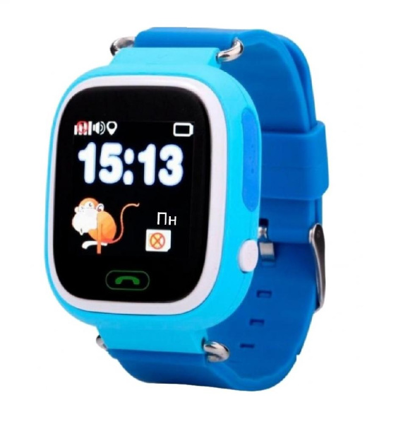Дитячий телефон-годинник з GPS трекером GOGPS К04 синій