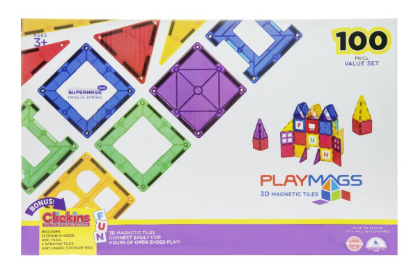 Конструктор Playmags магнітний набір 100 ел. PM151