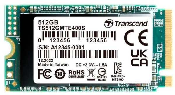 Накопитель SSD Transcend M.2  256GB PCIe 3.0 MTE400S 2242