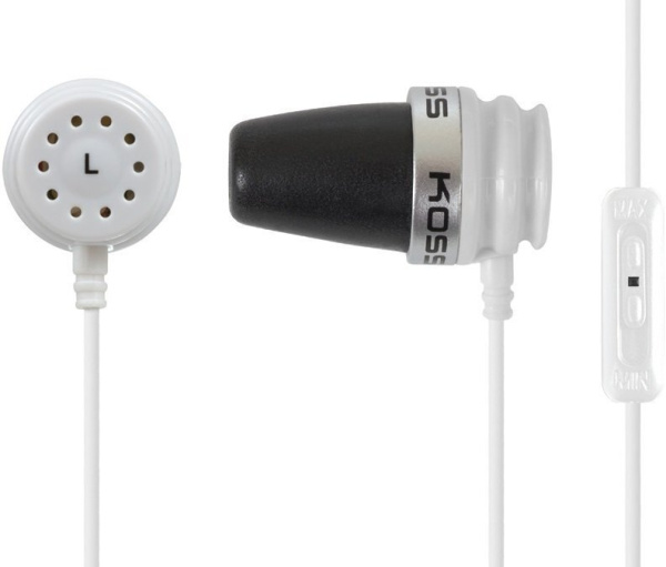 Навушники In-ear Koss Spark Plug 3.5 mini-jack, Mic, Білий