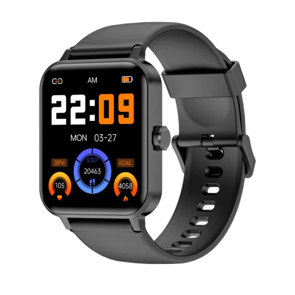 Смарт-годинник Blackview R30 44мм, 1.83", 240x284, TFT, BT 5.0, 384КБ, чёрный