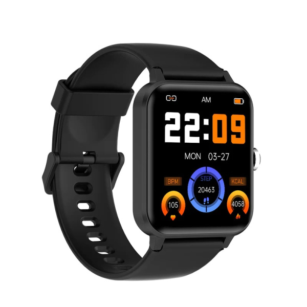 Смарт-годинник Blackview R30 44мм, 1.83", 240x284, TFT, BT 5.0, 384КБ, чёрный