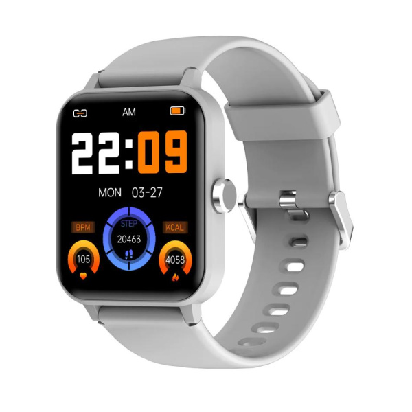 Смарт-годинник Blackview R30 44мм, 1.83", 240x284, TFT, BT 5.0, 384КБ, серый