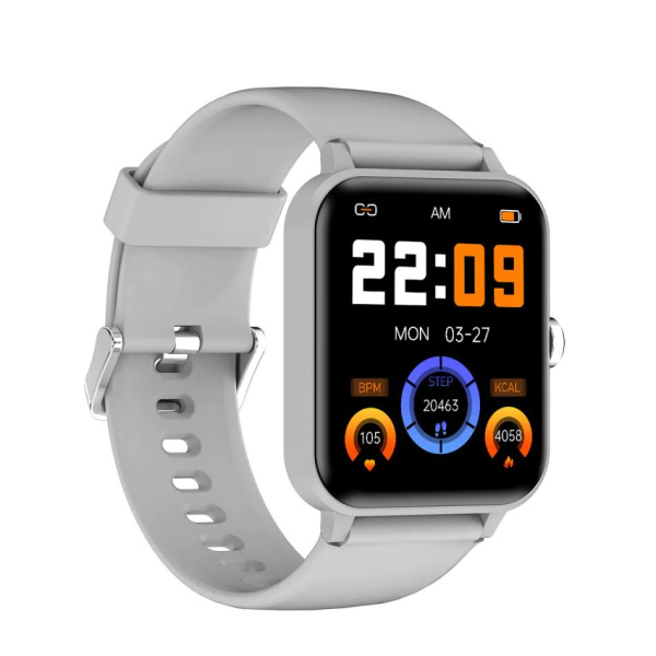 Смарт-годинник Blackview R30 44мм, 1.83", 240x284, TFT, BT 5.0, 384КБ, серый