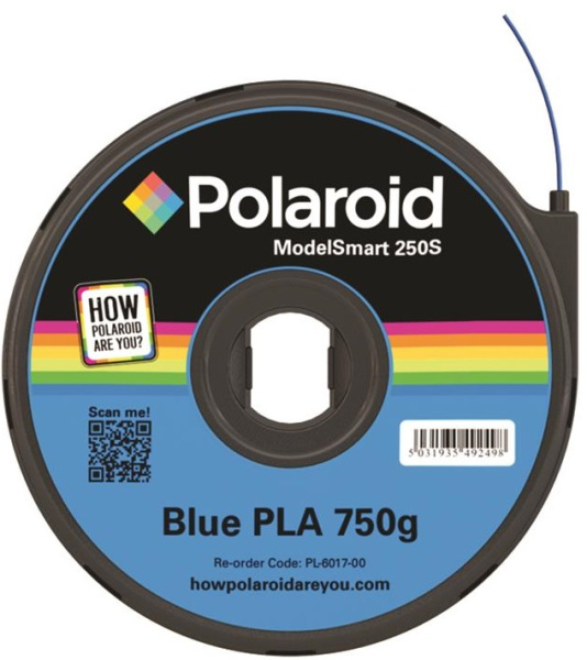Картридж з ниткою 1.75мм / 0.75кг PLA Polaroid ModelSmart 250s, синій