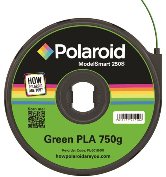Картридж з ниткою 1.75мм / 0.75кг PLA Polaroid ModelSmart 250s, зелений