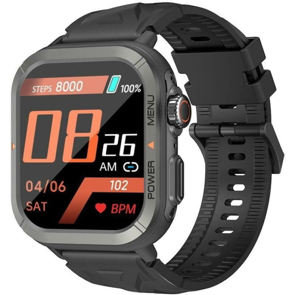 Смарт-часы Blackview W30 50мм, 1.91", 320*380, TFT, BT 5.3, 128МБ, чёрный
