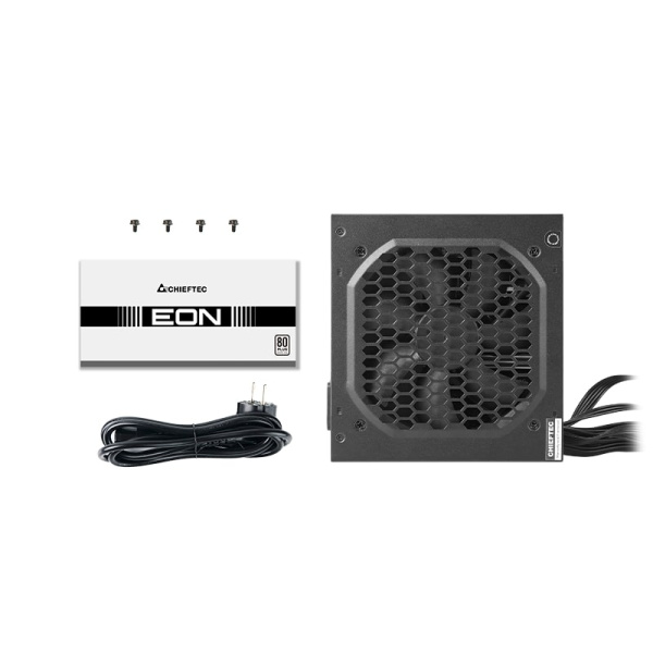Блок питания CHIEFTEC EON (700W), >80%, 80+ White(230V Only), 120мм, 1xMB 24pin(20+4), 2xCPU 8pin(4+4), 2xMolex, 4xSATA, 2xPCIe 8pin(6+2)