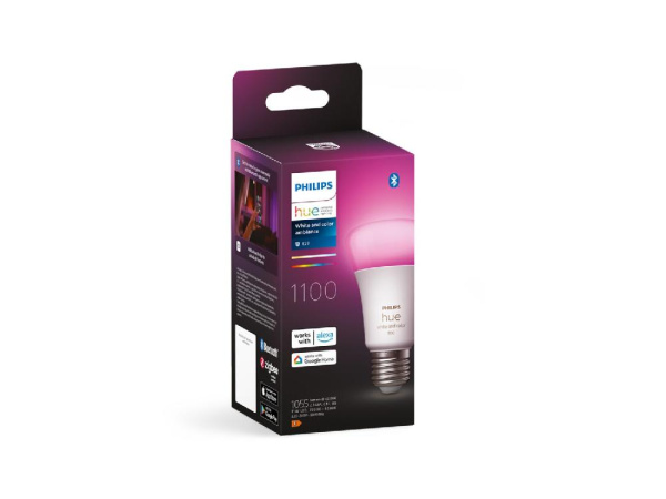 Лампа умная Philips Hue E27, 11W(60Вт), 2000K-6500K, RGB, ZigBee, Bluetooth, диммирование