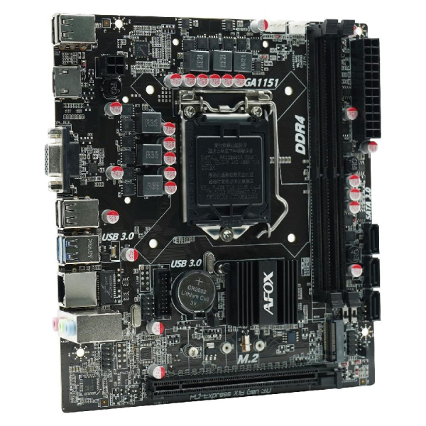 Материнская плата AFOX IB250-MA4 s1151 B250 2xDDR4 D-Sub HDMI mATX