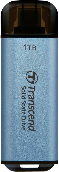 Портативный SSD Transcend 1TB USB 3.1 Gen 2 Type-C ESD300 Blue