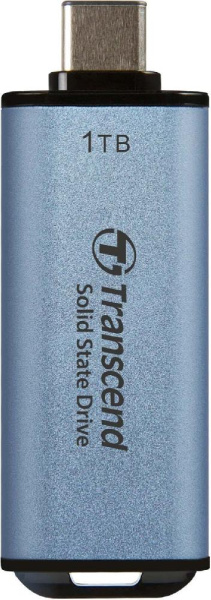 Портативный SSD Transcend 1TB USB 3.1 Gen 2 Type-C ESD300 Blue