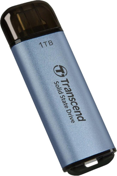 Портативный SSD Transcend 1TB USB 3.1 Gen 2 Type-C ESD300 Blue