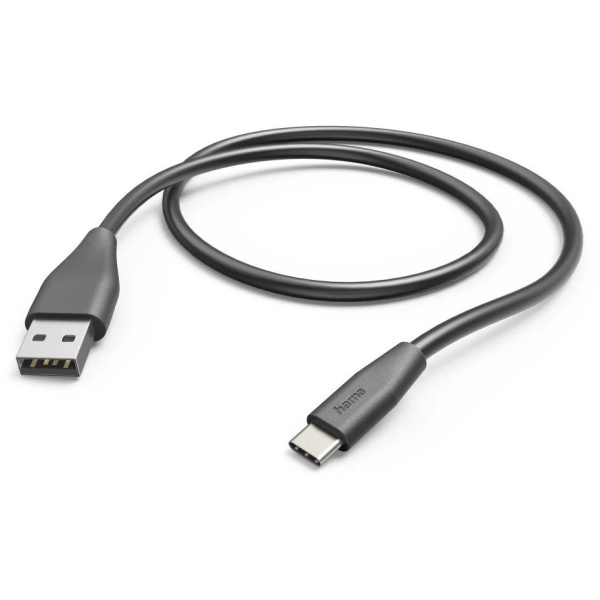 Кабель зарядки/синхронизации Hama USB-A > USB-C, 1,5м ,черный