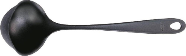 Половник Fiskars Essential, 28см, пластик, черный