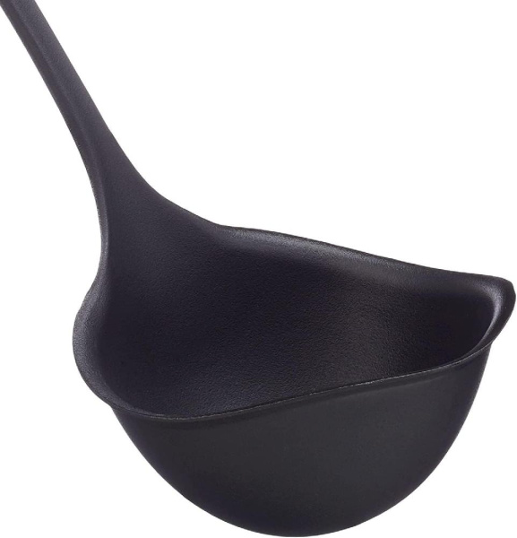 Половник Fiskars Essential, 28см, пластик, черный