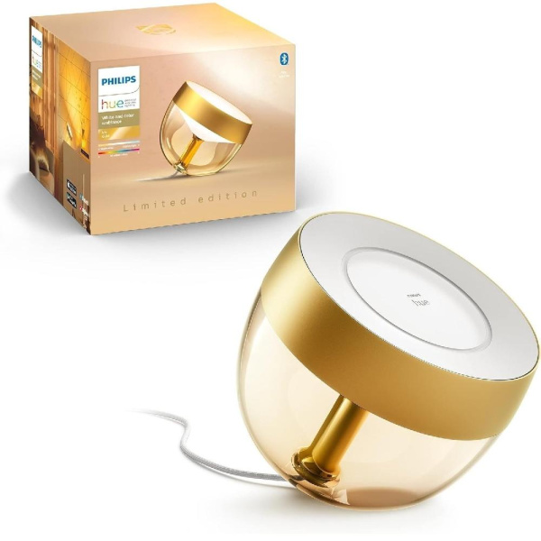Светильник настольный умный Philips Hue Iris, 2000K-6500K, RGB, ZigBee, Bluetooth, диммирование, золотой