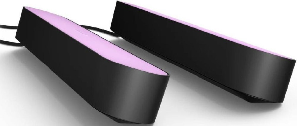 Панель освещения умная Philips Hue Play, RGB, ZigBee, диммирование, базовый комплект, блок питания, 2шт, чёрный