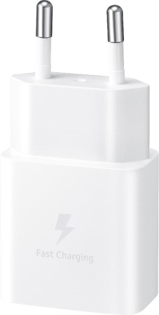 Мережевий зарядний пристрій Samsung 15W Power Adapter (w/o cable) White