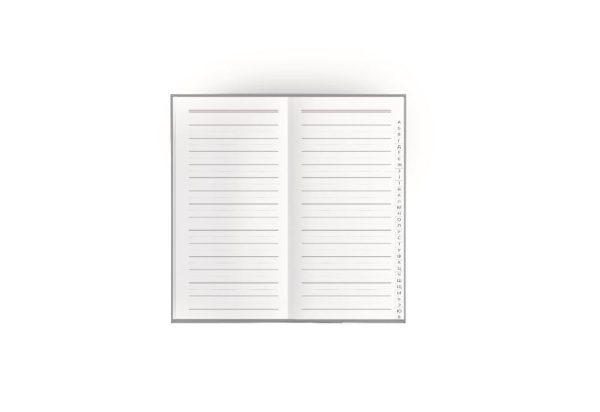 Книжка алфавітна, А6 , 80 аркушів, чорний