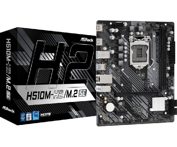 Материнская плата ASRock H510M-H2/M.2_SE s1200 H470 2xDDR4 M.2 HDMI mATX