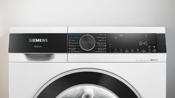 Стиральная машина Siemens фронтальная, 9кг, 1400, A+++, 59см, дисплей, I-Dos белый