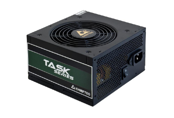 Блок питания CHIEFTEC Task  (400W), >85%, 80+ Bronze, 120мм, 1xMB 24pin(20+4), 1xCPU 8pin(4+4), 3xMolex, 5xSATA, 1xPCIe 8pin(6+2)