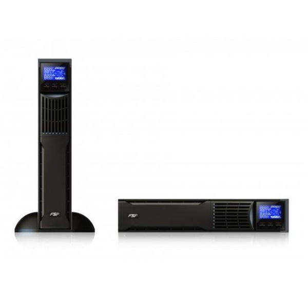 Джерело безперебійного живлення FSP Custos 2TL, 2000VA/1800W, RT2U, LCD, USB, RS232, 8xС13